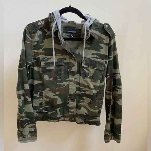New Look camo hooded jacket - Picture 1 of 5